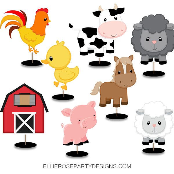 Farmyard Stencil Bundle / Farm Animals Stencils