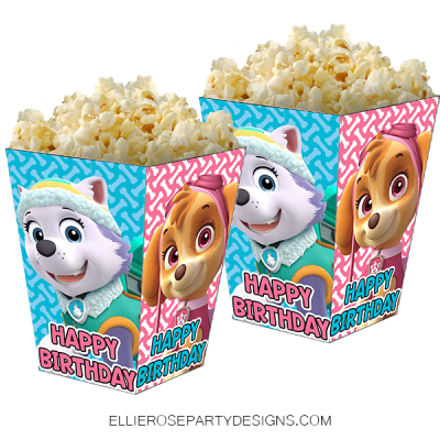SKYE AND EVEREST POPCORN BOX PRINTABLE WOO