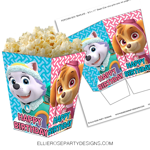 SKYE AND EVEREST POPCORN BOX PRINTABLE WOO2