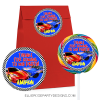 HOT WHEEL 3 INCH FAVOR STICKER LOLLIPOP SWIRL STICKERS